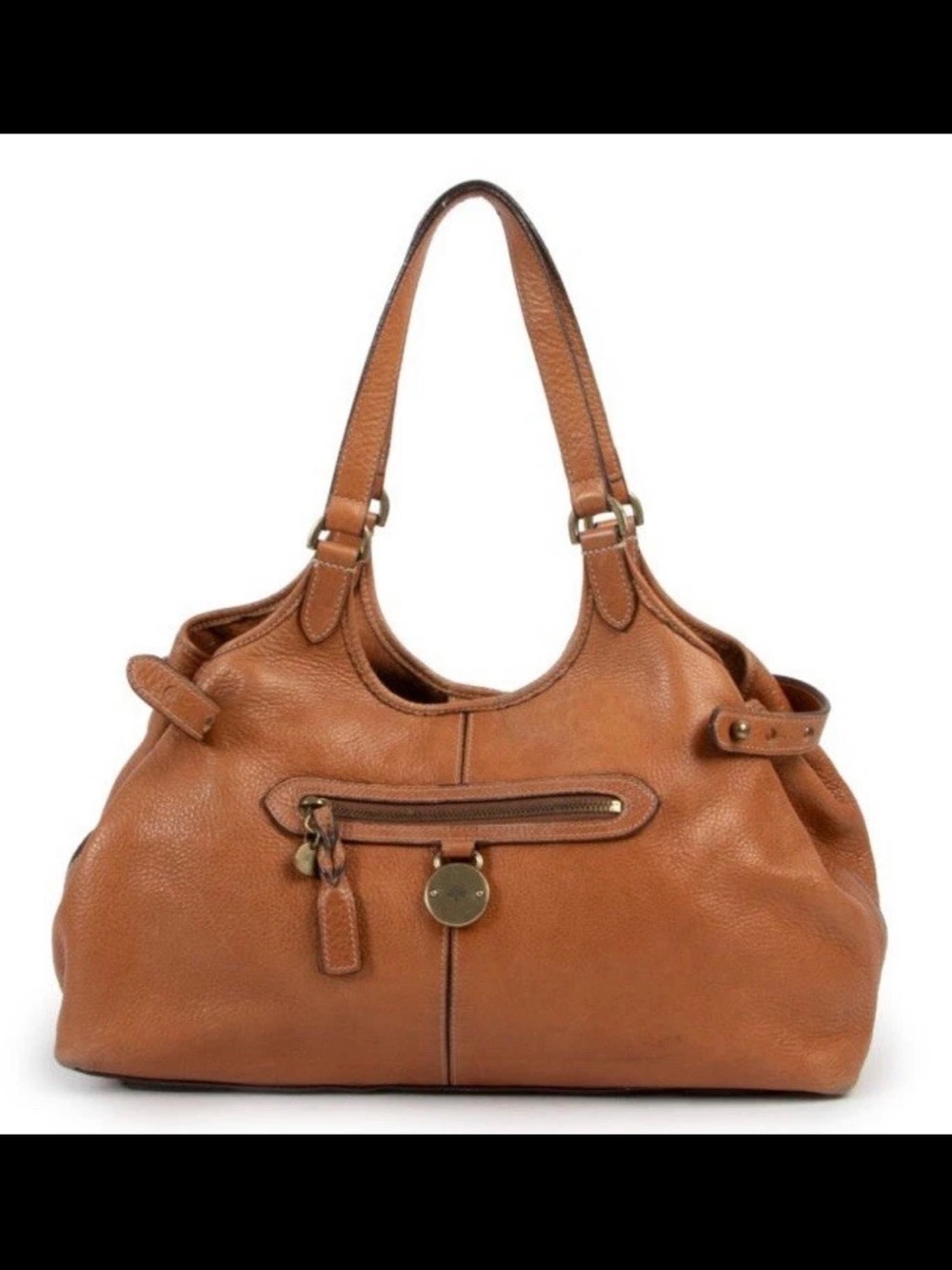 Mulberry Tan Pebble Leather Shoulder Bag